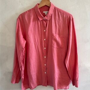 J. Jill - Pink Linen Shirt - Size Small